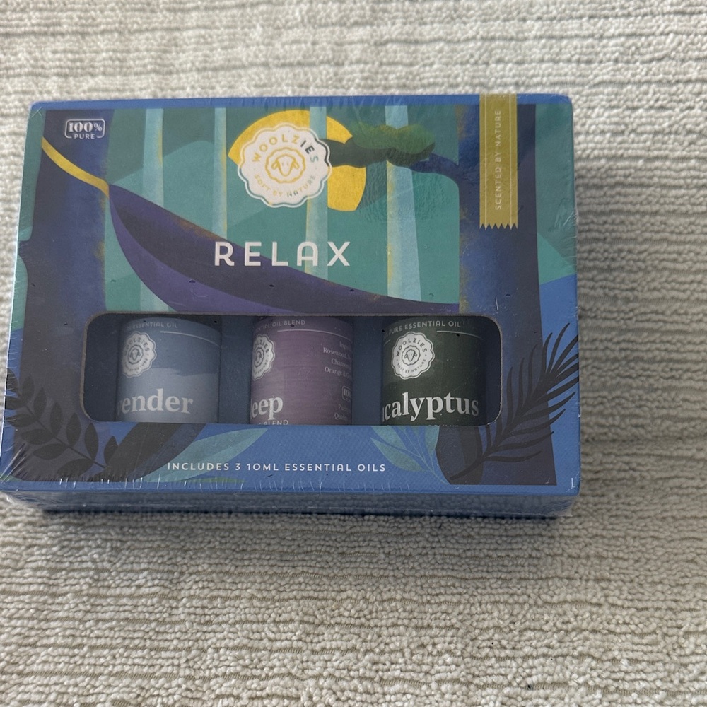 Woolzies Relax Essential Oil Set - Lavender, Sleep, Eucalyptus